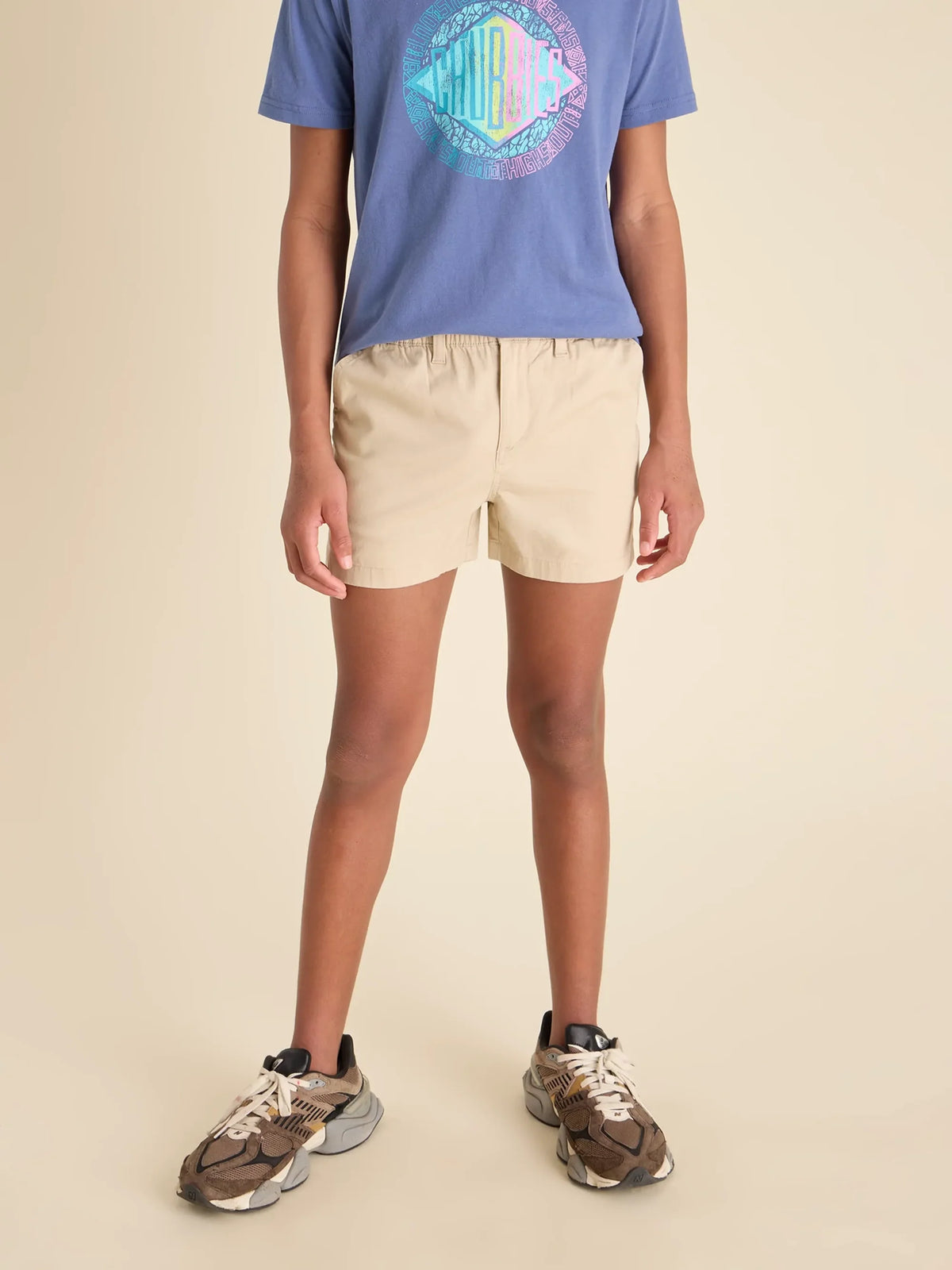 Chubbies Boys The Khakinators Originals Stretch Shorts - Light Khaki