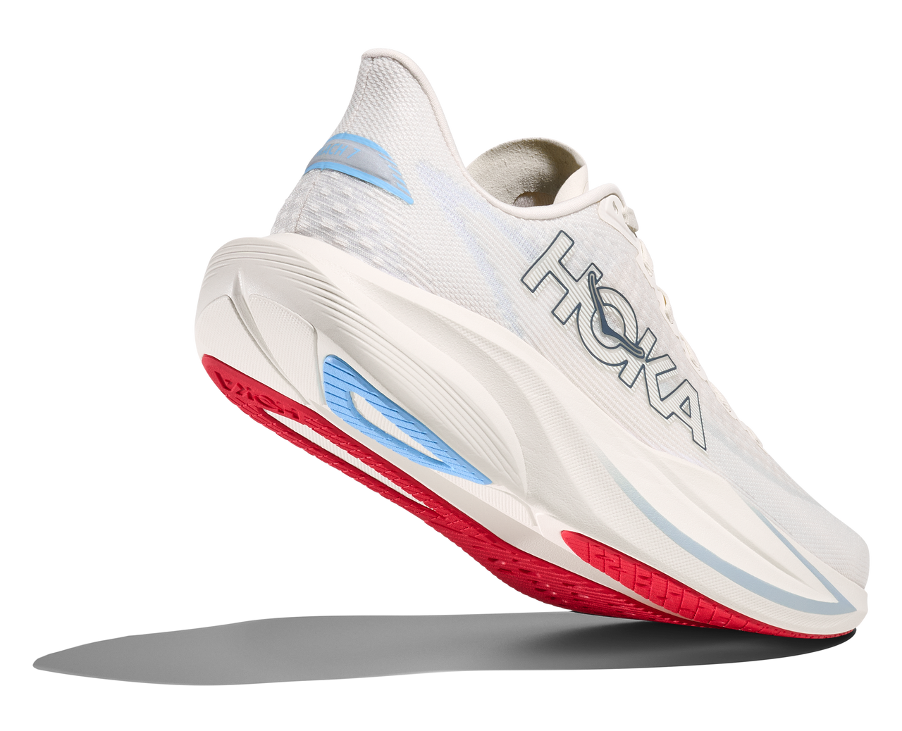 HOKA Women’s Mach 7 Running Shoes -Alabaster/ Soaring Blue