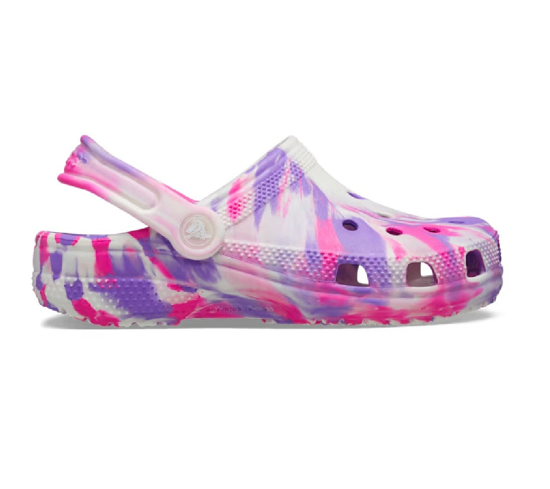 Crocs Kids' Classic Glow-in-the-Dark Marbled Clog