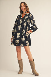 Jodifl Women's Black Floral Dress