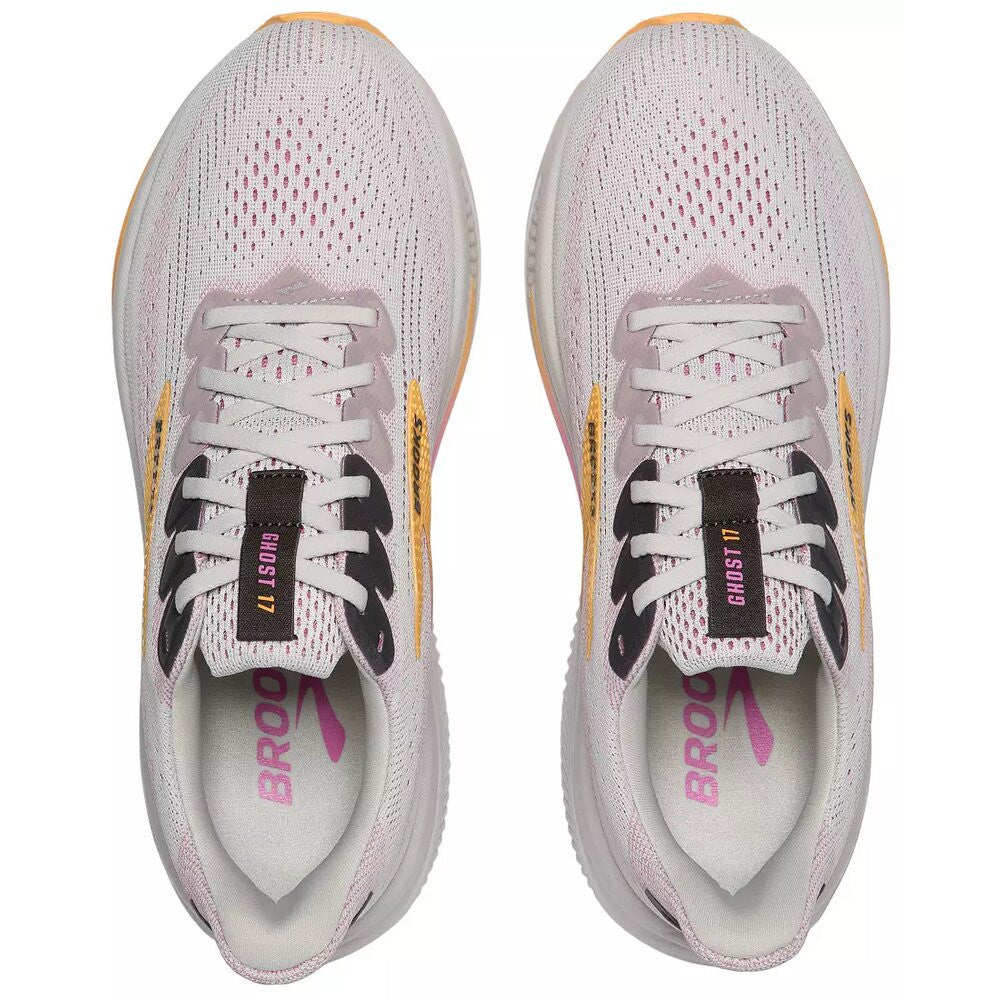 Brooks Women's Ghost 17 Running Shoes - Oyster/Apricot/Pink