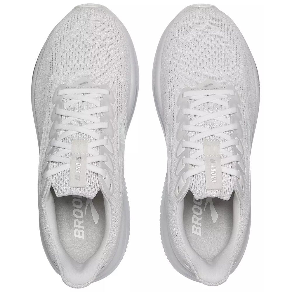 Brooks Women's Ghost 17 Running Shoes - White/White/Grey
