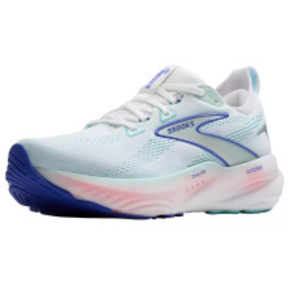 Brooks Women's Glycerin 22 GTS  Running Shoes - White/Limpet Shell/Amparo Blue