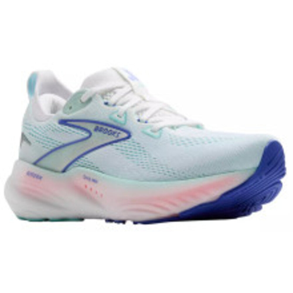 Brooks Women's Glycerin 22 GTS  Running Shoes - White/Limpet Shell/Amparo Blue