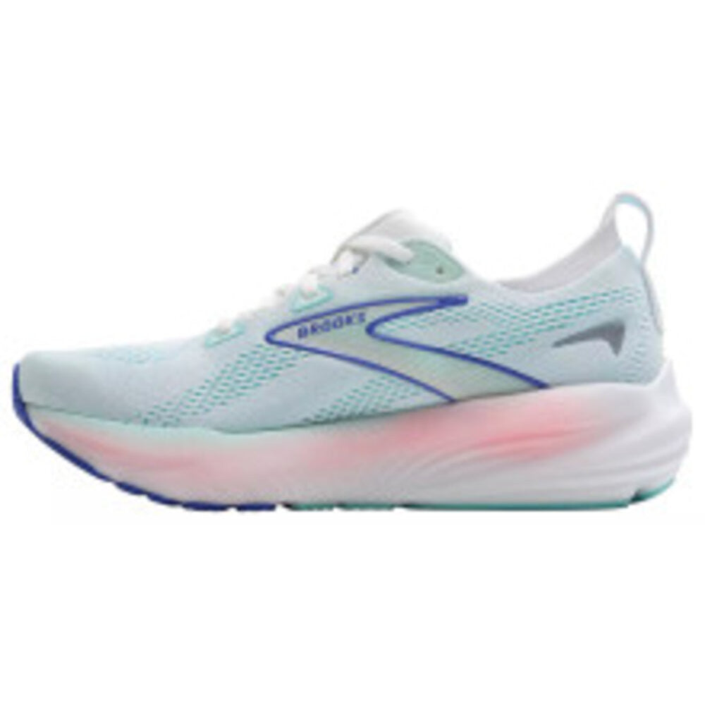 Brooks Women's Glycerin 22 GTS  Running Shoes - White/Limpet Shell/Amparo Blue