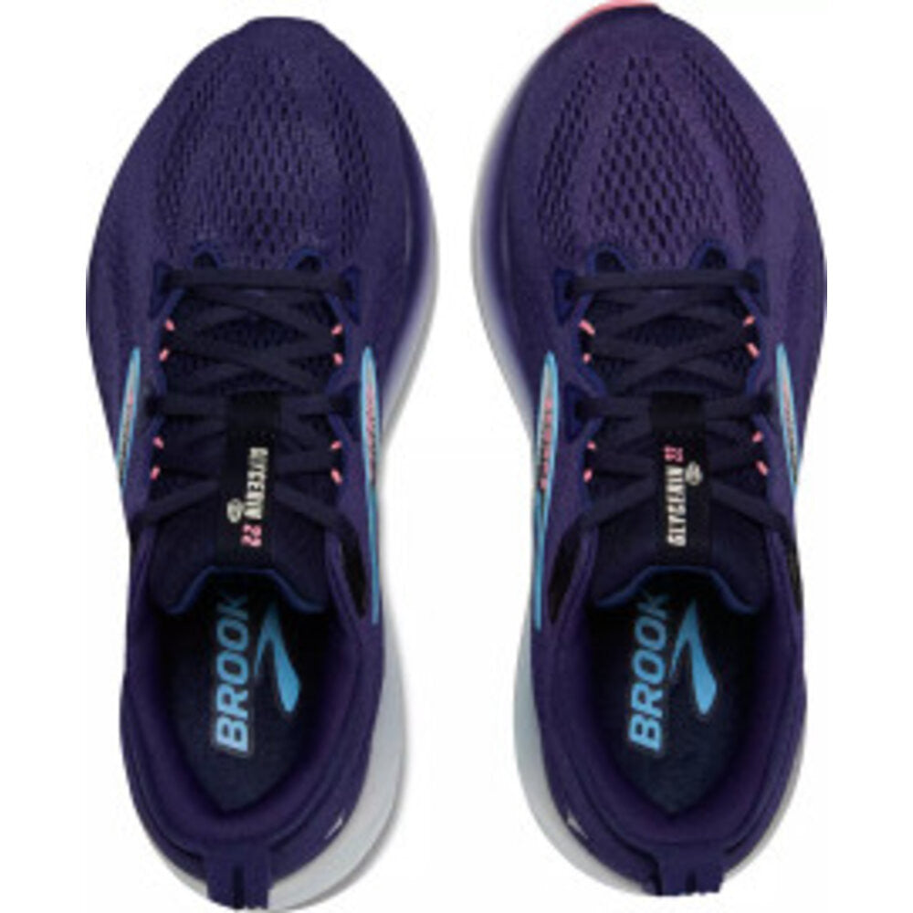 Brooks Women's Glycerin 22 GTS  Running Shoes - Blue Ribbon/Peacoat/Dianthus