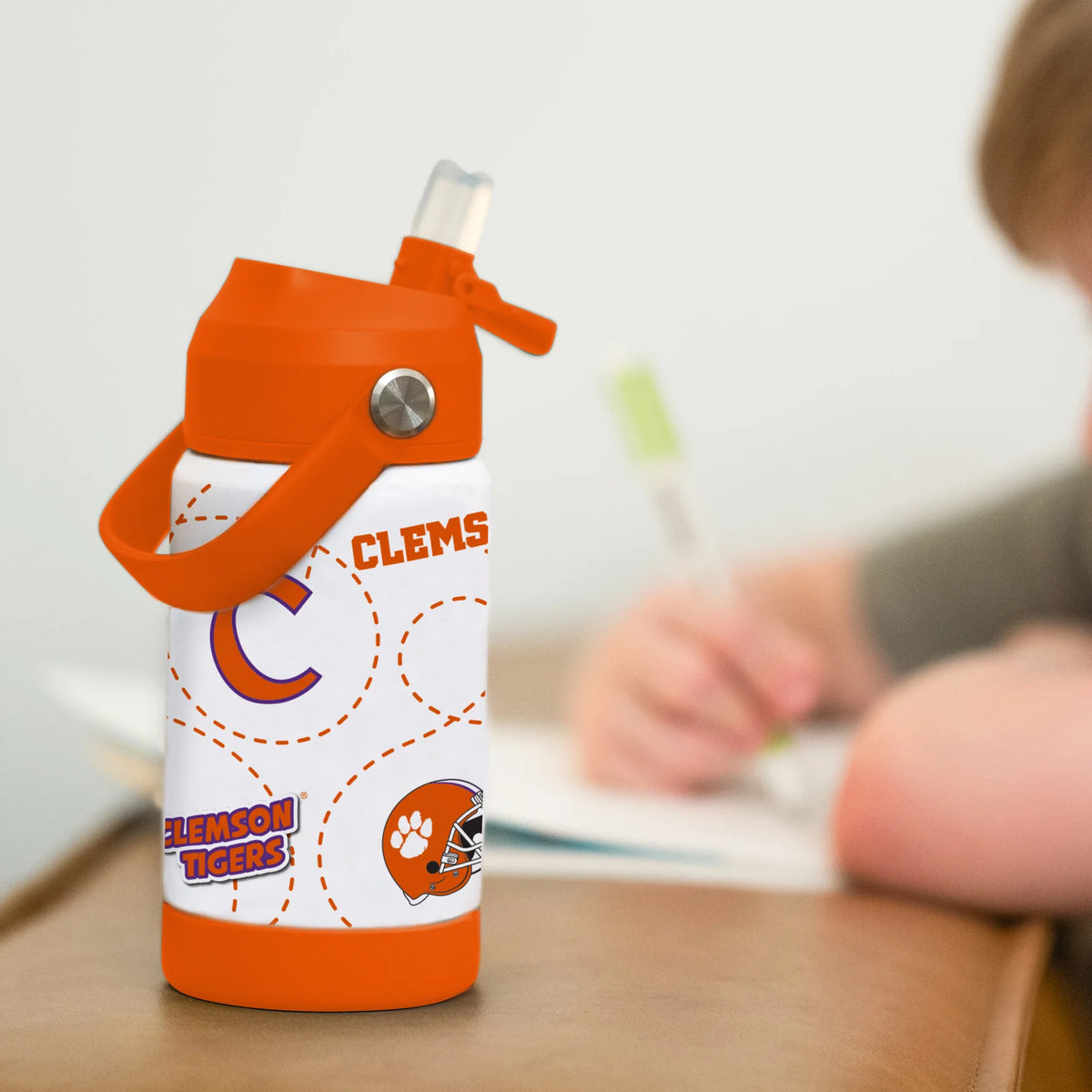 Logo Clemson 12oz Mascot Kids Bottle
