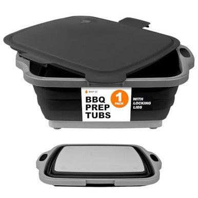 Drip EZ Jr. BBQ Prep Tub Pit‑Master Black