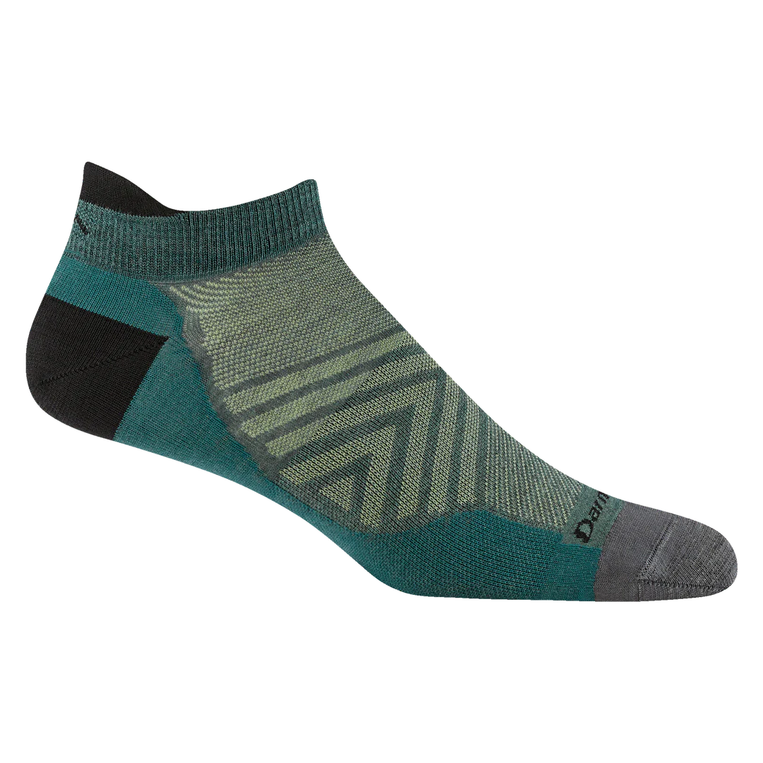 Darn Tough Men's Run No Show Tab No Cushion Ultra-Lightweight Running Sock - Teal