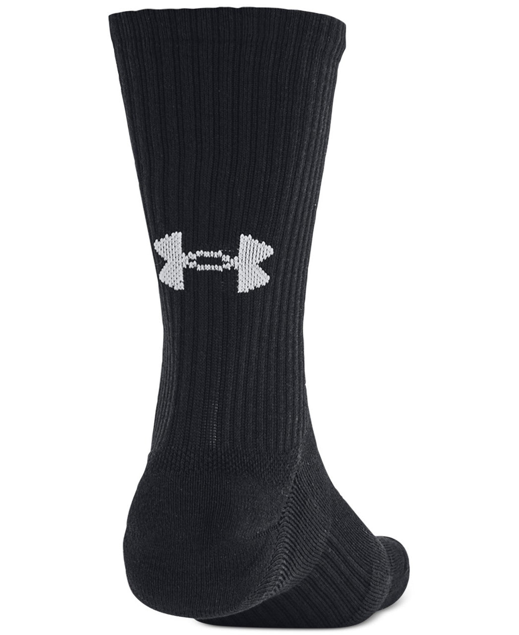Unisex Training Cotton Crew Socks- Black