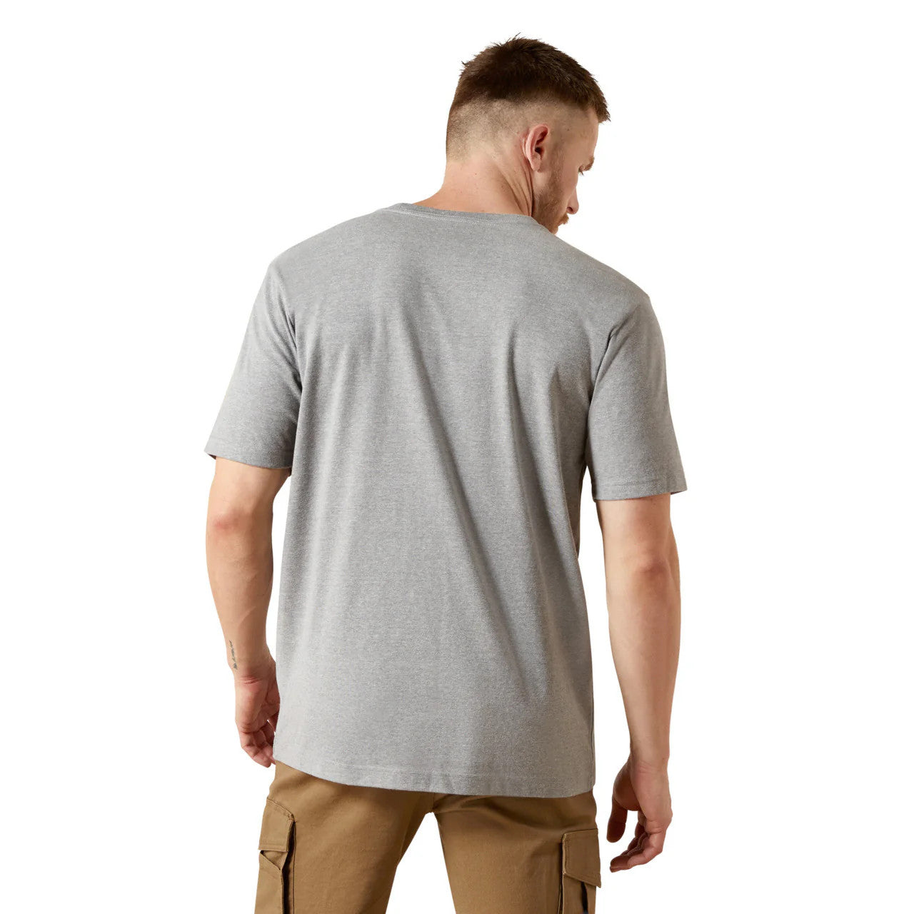 Ariat Men's Rebar Cotton Strong Workhog Tee - Heather Grey