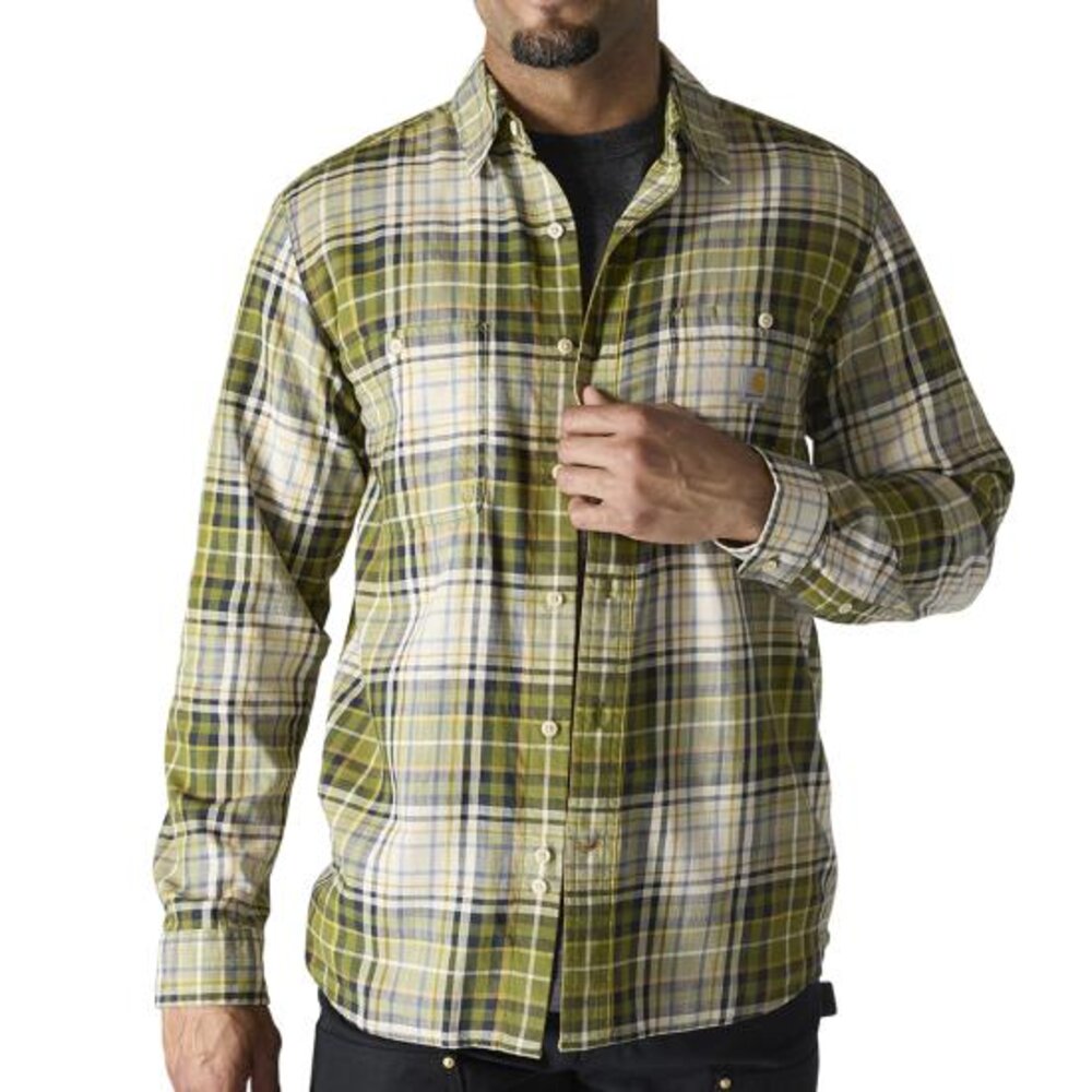 Carhartt Rugged Flex Relaxed Fit Lightweight Long-Sleeve Plaid Shirt