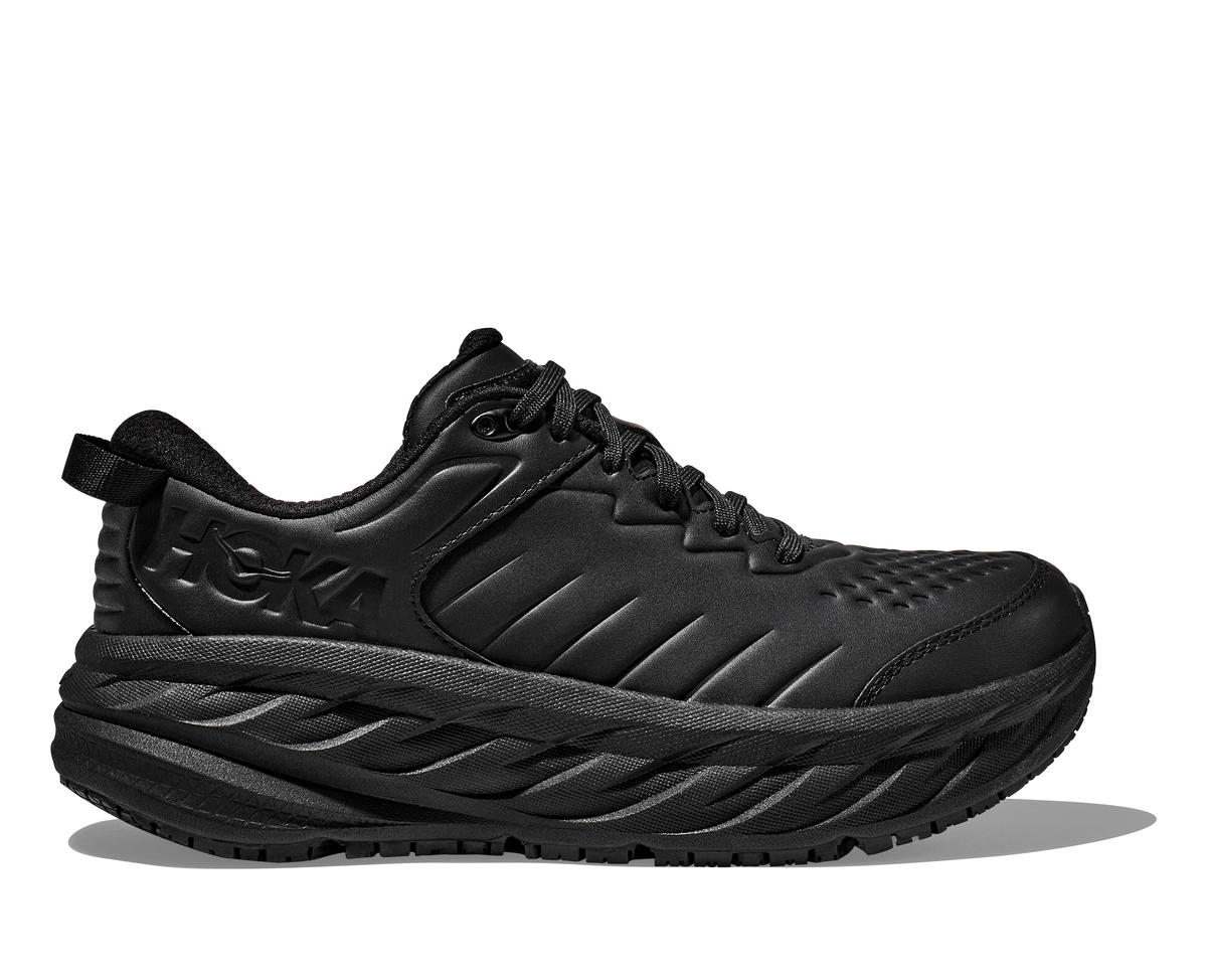 Hoka Bondi SR Slip-Resistant Leather Work & Lifestyle Shoe