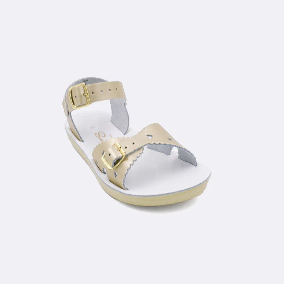 Sun‑San Sweetheart Little Girl's Sandals - Gold