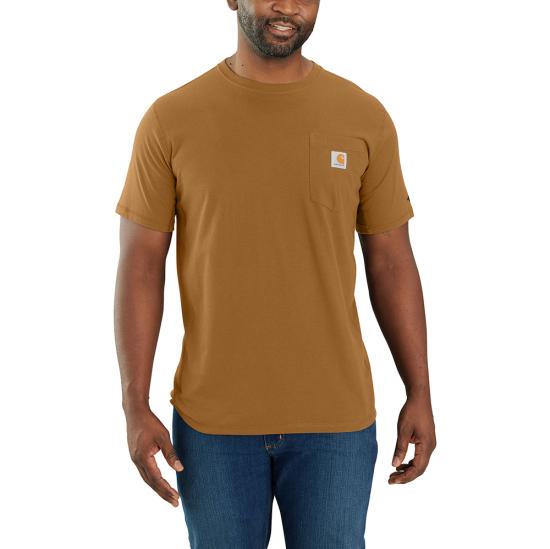 Carhartt Force Relaxed-Fit Midweight Short-Sleeve Pocket T-Shirt