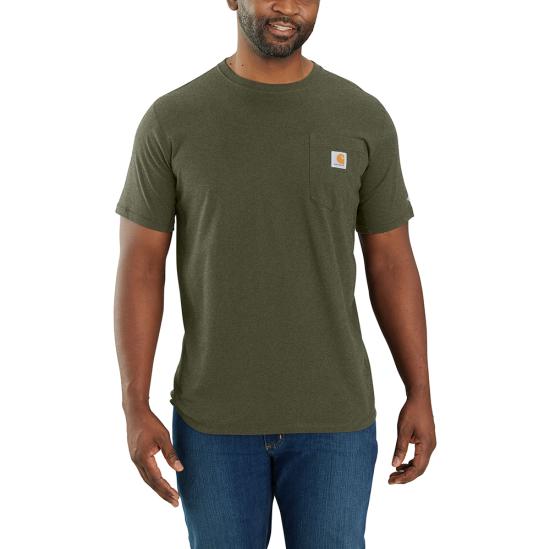 Carhartt Force Relaxed-Fit Midweight Short-Sleeve Pocket T-Shirt