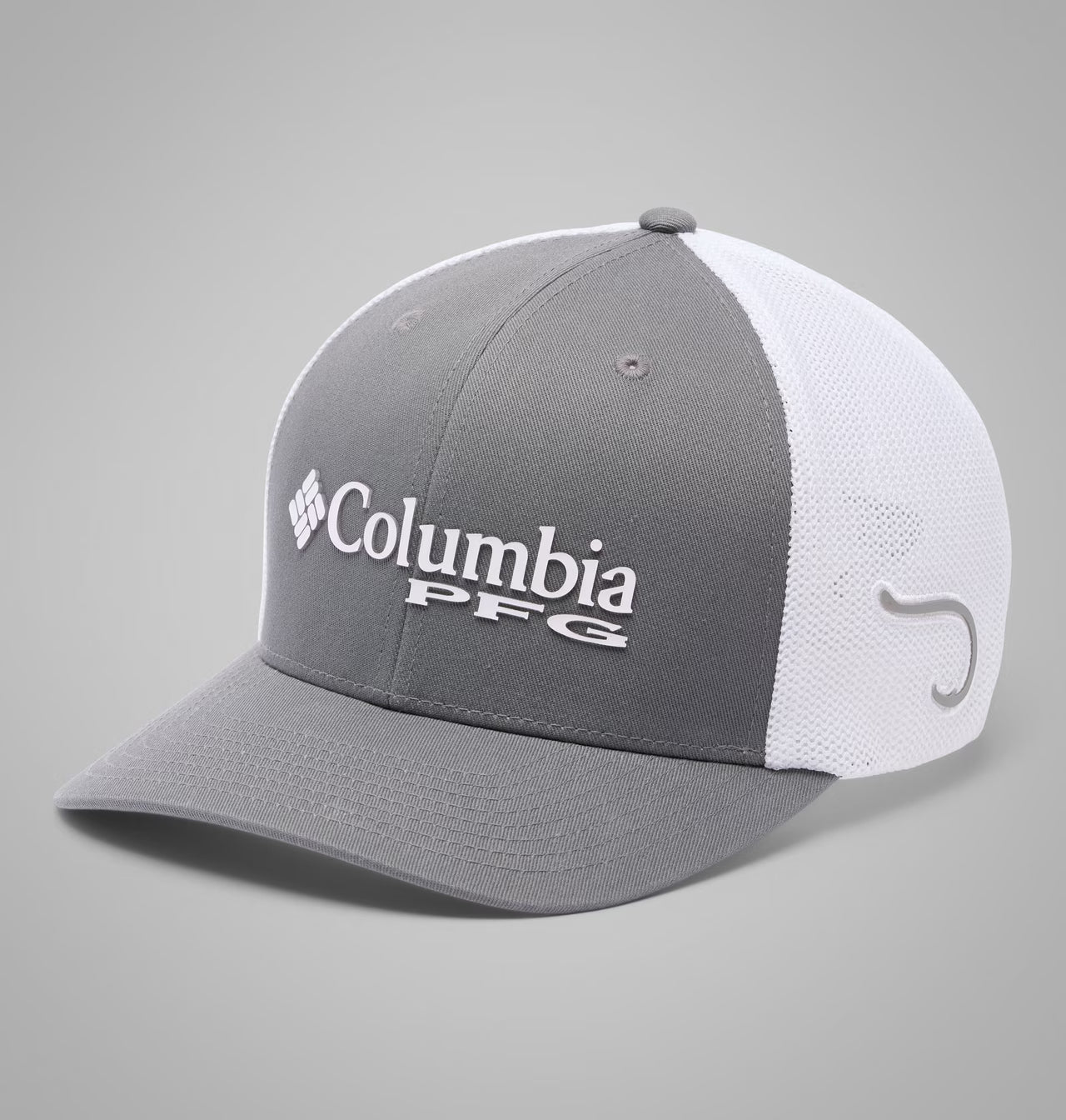 Columbia Men's PFG Logo Mesh Ball Cap - Titanium/Hook