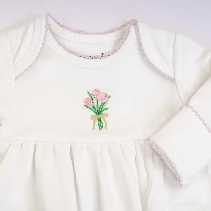 Goosies Infant Pip Embroidered Gown