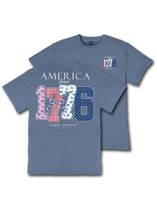 Simply Southern Youth Mineral Wash America Tee