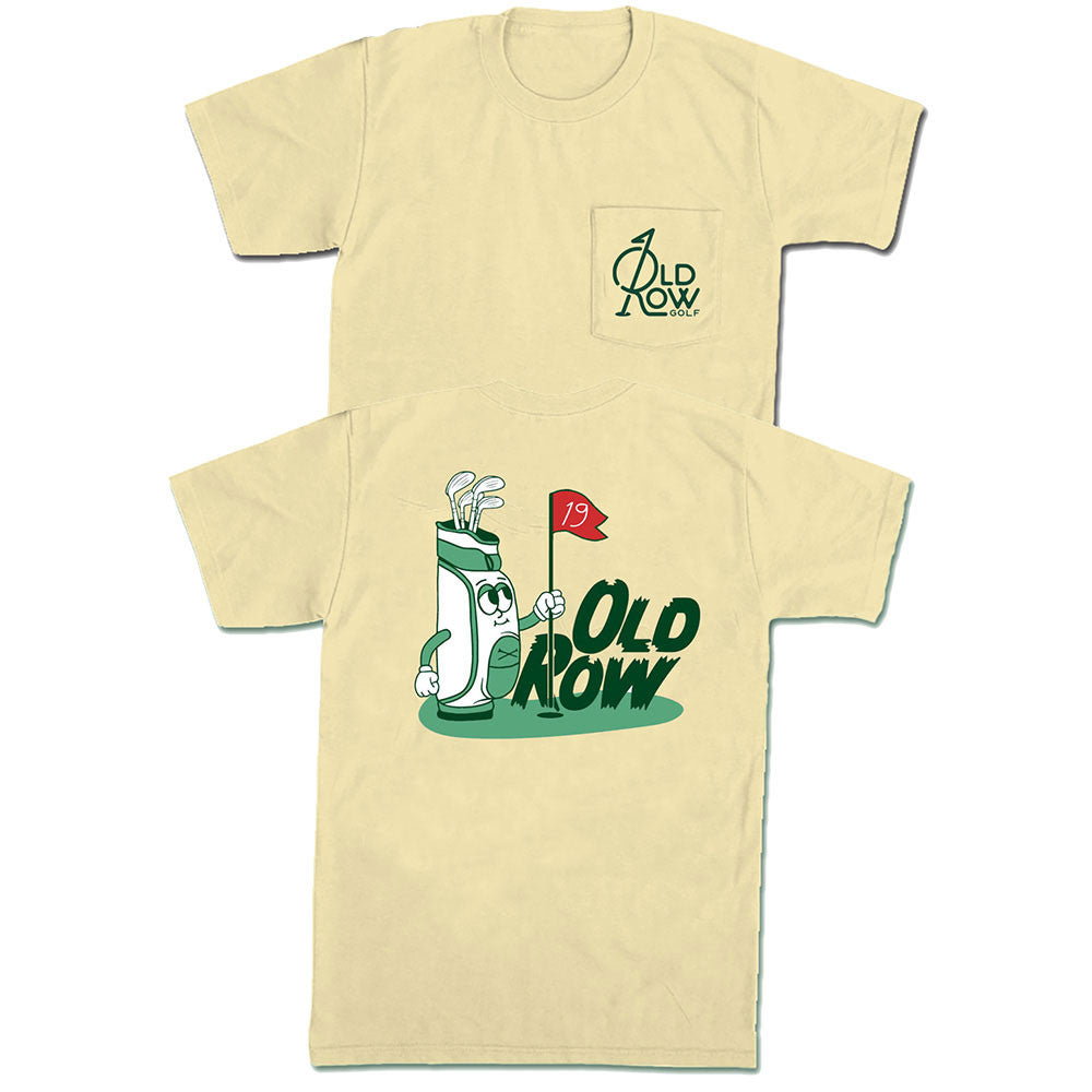 Old Row Men's 19th Hole Golf Bag T-Shirt - Banana