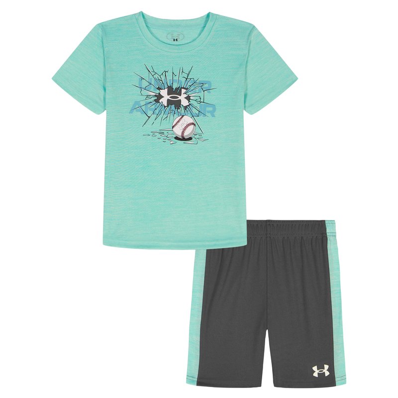 Under Armour Toddler Boys Tech Break Ball Short Sleeve Set