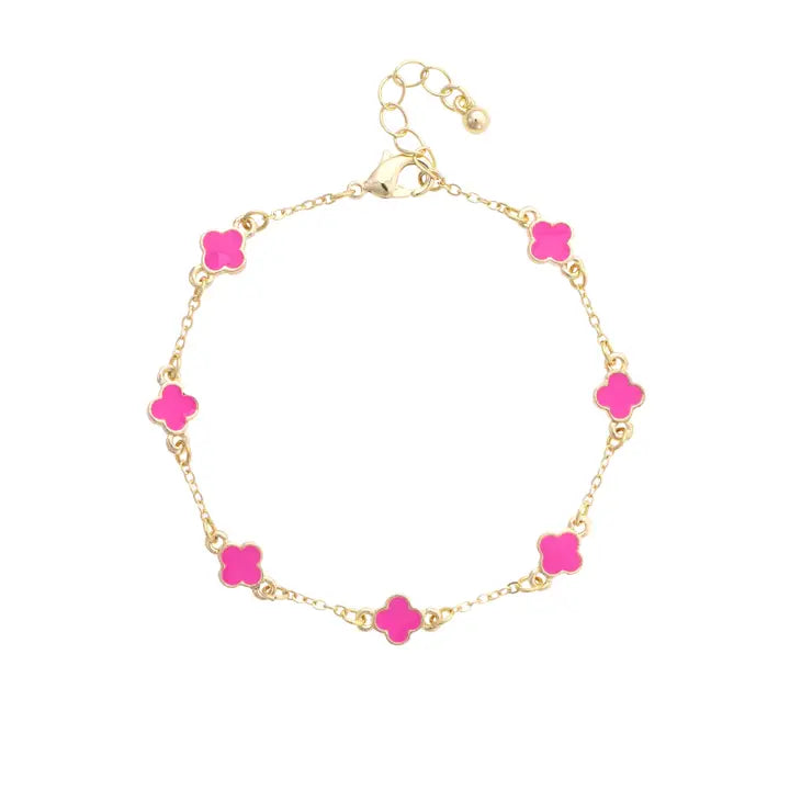 Canvas Margaret Dainty Clover Bracelet