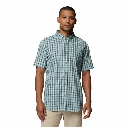 Columbia Men's Rapid Rivers II Button Down Shirt - Crushed Blue/Rapid Rivers Gingham