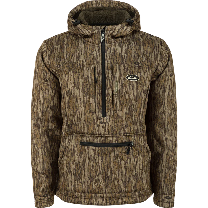 Drake Waterfowl Ultimate Wader 1/4 Zip Sherpa-Lined Hunting Hoodie