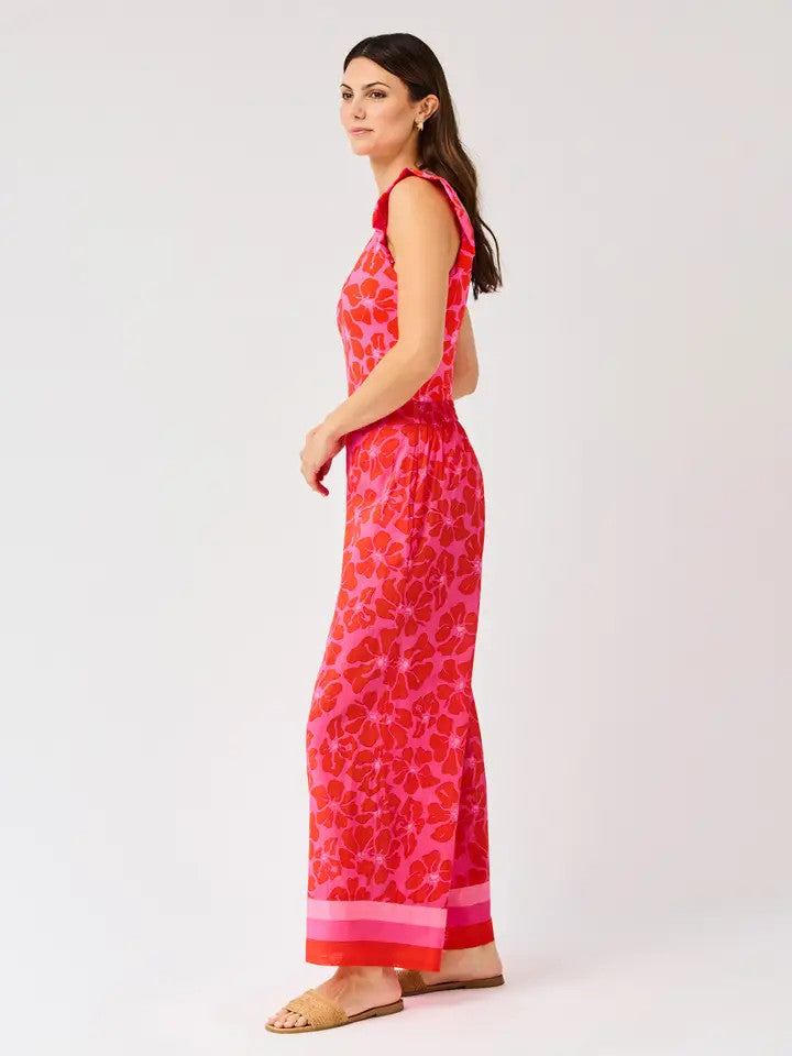 Mary Square Women's Valerie Beach Pants - Garden Samba Pink