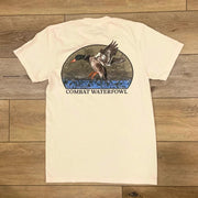 Combat Waterfowl Men's Brushline Mallard Tee -Ivory