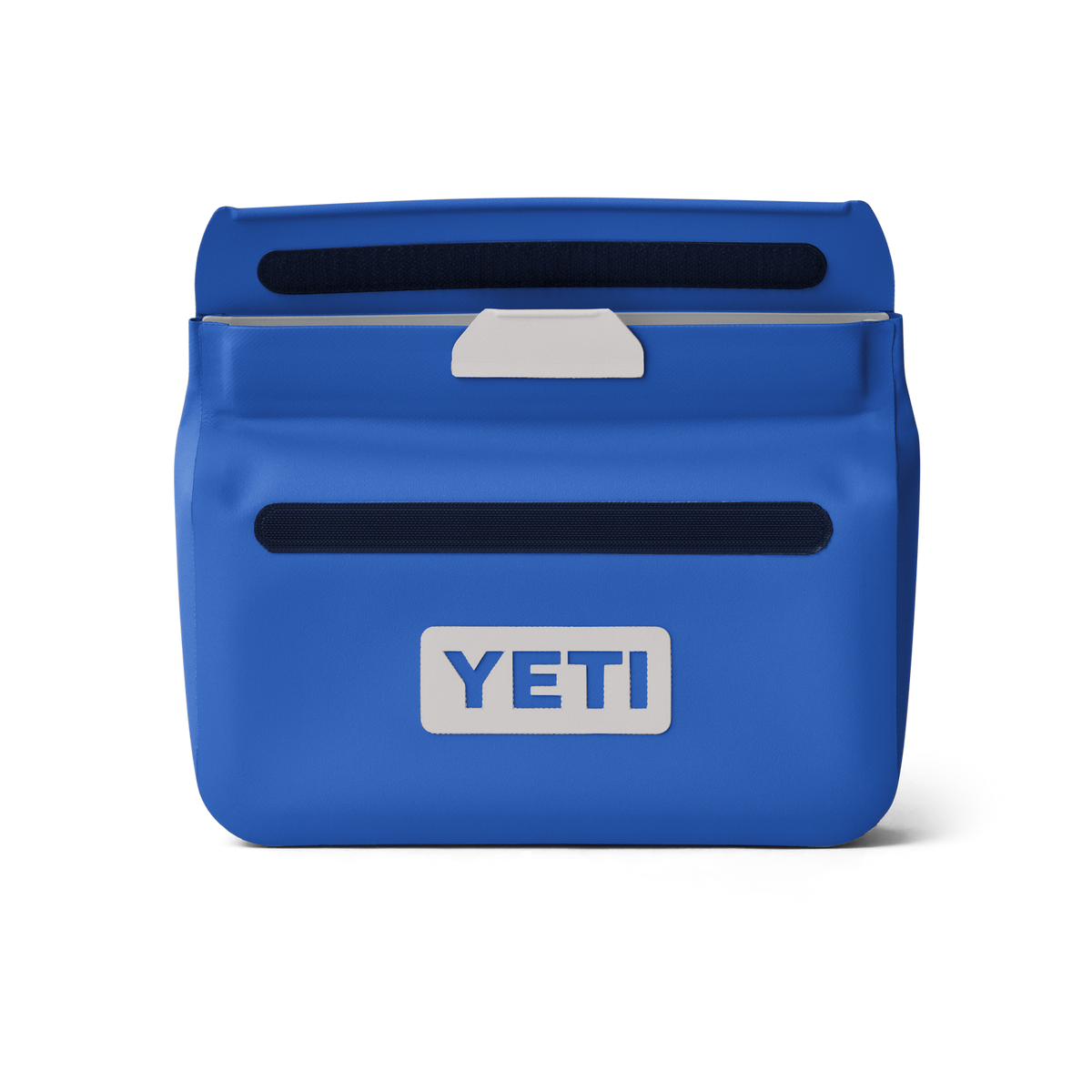 YETI SideKick Dry 1L waterproof gear case in Royal Blue - open front