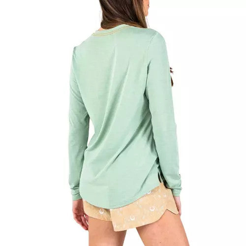 Marsh Wear Women's Buxton Performance Long Sleeve T-Shirt - Frosty Green Heather