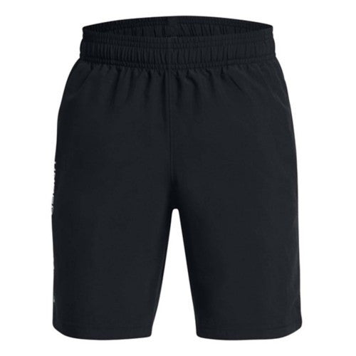 Under Armour Boys Tech Woven Wordmark Shorts - Black/White