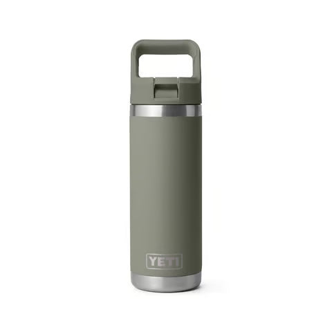 Yeti Rambler 18oz Bottle with Straw Cap - Pampa Green
