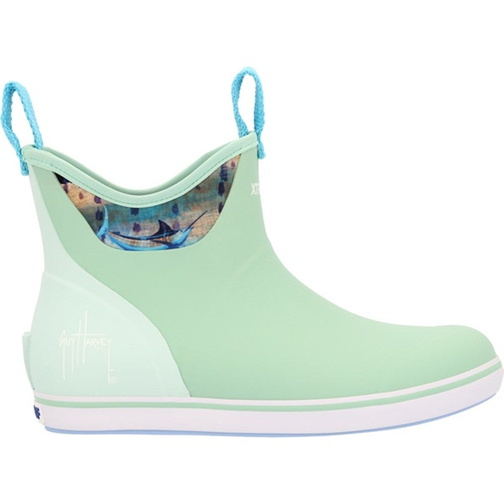 XTRATUF Women’s Guy Harvey 6” Ankle Deck Boot - Green