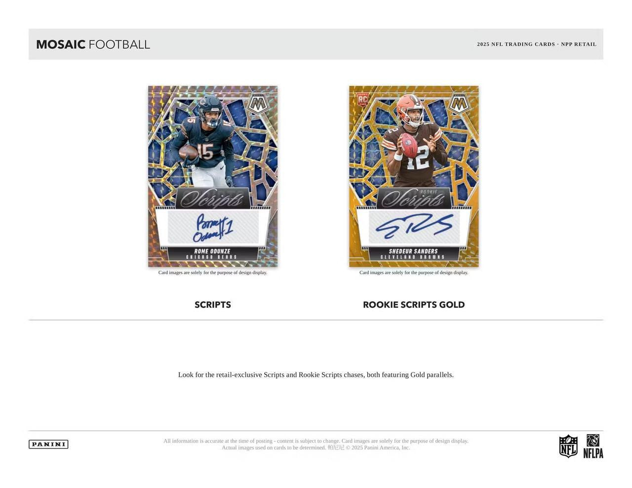 2025 Panini Mosaic Football Mega Box