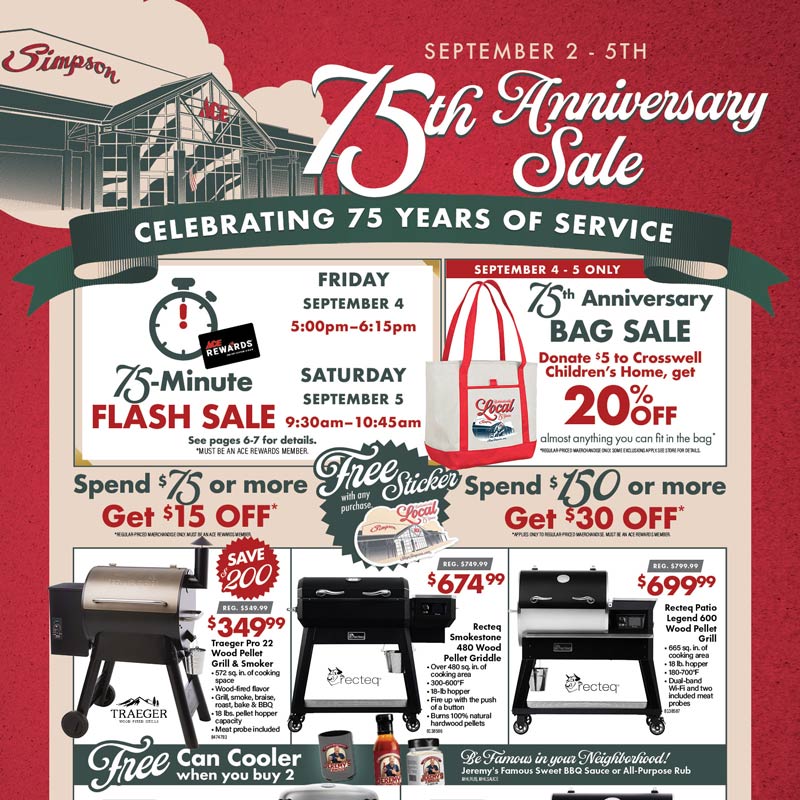 75th Anniversary Sale