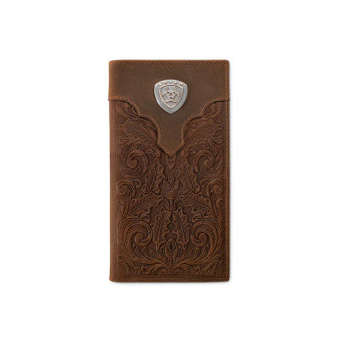 Ariat Men's Scrolls Overlay Rodeo Wallet