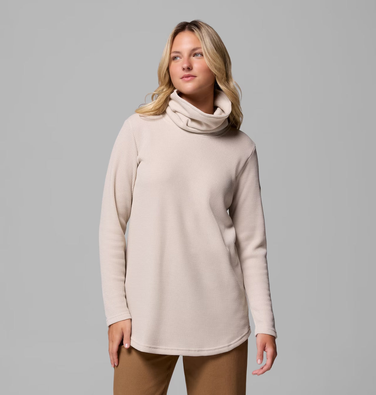 Columbia Women's Holly Hideaway Waffle Cowl Neck Pullover