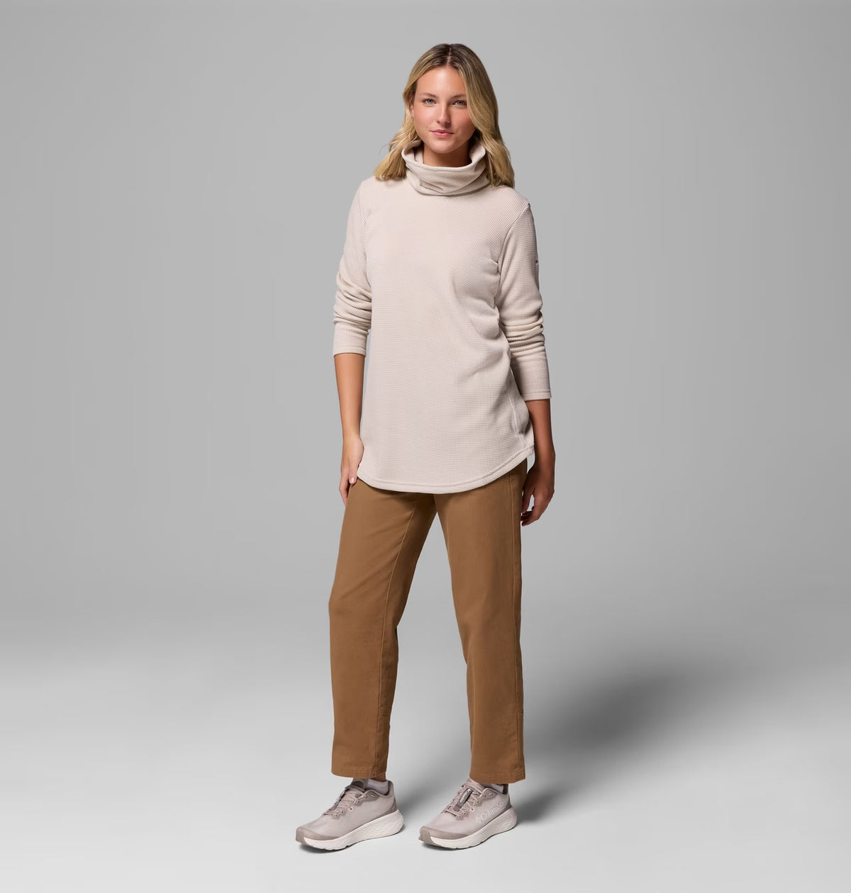 Columbia Women's Holly Hideaway Waffle Cowl Neck Pullover