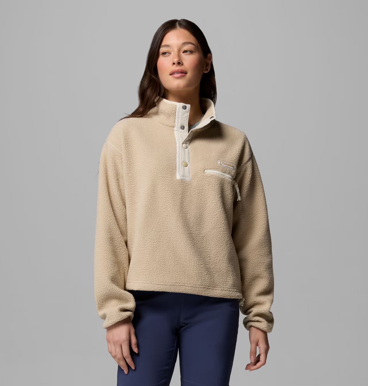 Columbia Women's Helvetia II Cropped Half Snap Fleece Pullover