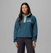 Columbia Women's Helvetia II Cropped Half Snap Fleece Pullover - Everblue