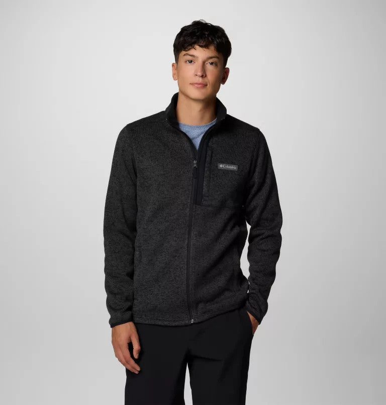 Columbia Men's Sweater Weather Full Zip Jacket - Black Heather