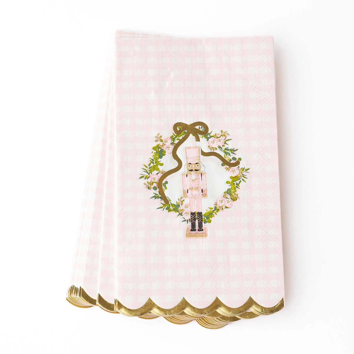 8 Oak Lane Sugarplum Gingham Paper Guest Towels - 16-Pack