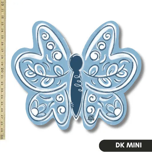 Dk Designs Blue Butterfly Mini