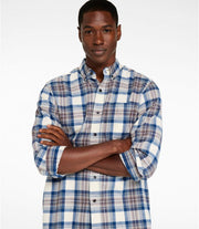 L.L. Bean Men's Scotch Plaid Flannel Shirt - Indigo Tartan
