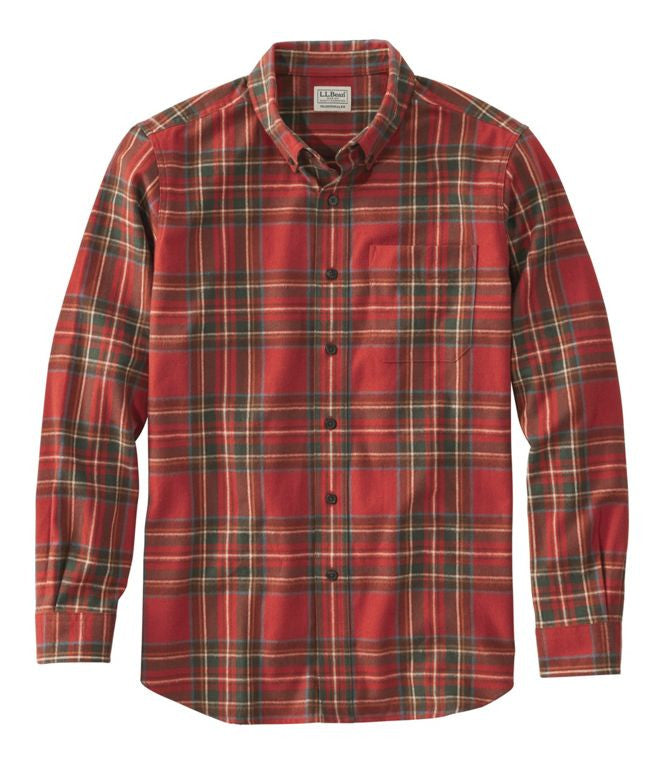L.L. Bean Men's Scotch Plaid Flannel Shirt - Antique Royal Stewart