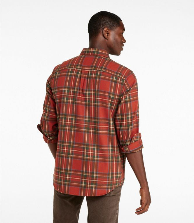 L.L. Bean Men's Scotch Plaid Flannel Shirt - Antique Royal Stewart