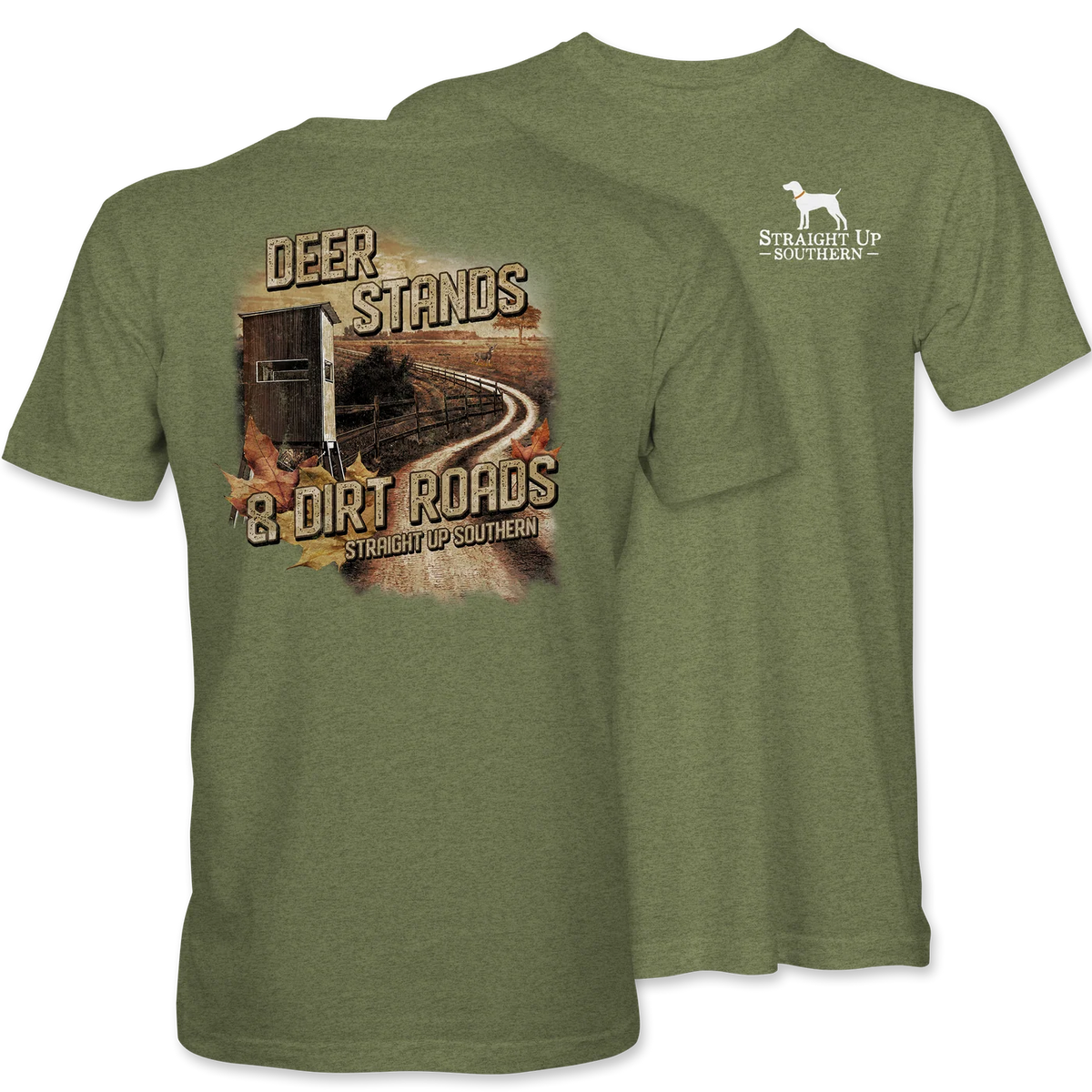 Straight Up Southern Men's Deer Stands Tee