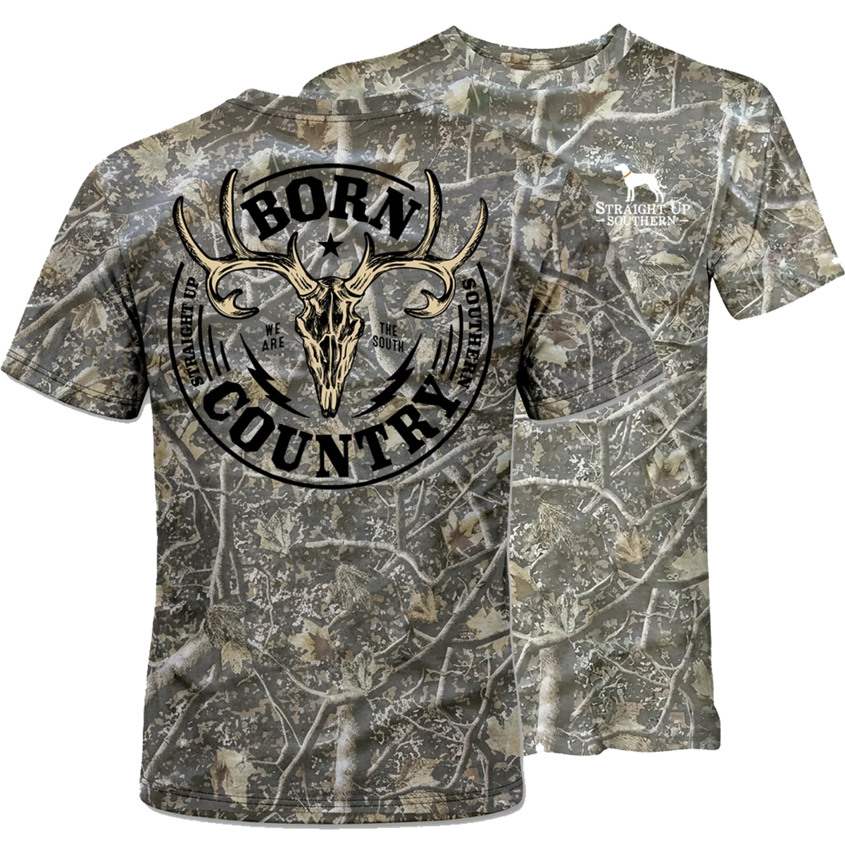Straight Up Southern Men's Born Country Tee